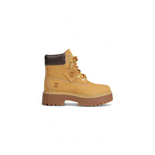 Stivali Timberland donna plateau Stone Street 6 Inch marroncino TB1A5RJD231. Polacchini impermeabili stile boot con zeppa platform, imbottitura termica PrimaLoft, soletta OrthoLite e fodera in materiale riciclato ReBOTL.