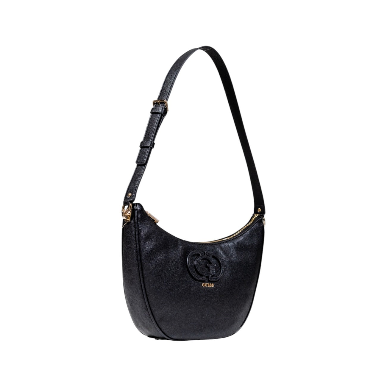 Guess Borsa Donna Nera in Poliuretano 100% a Mano con Cerniera Tasca Esterna 28x20x8 cm HWBG95 36020