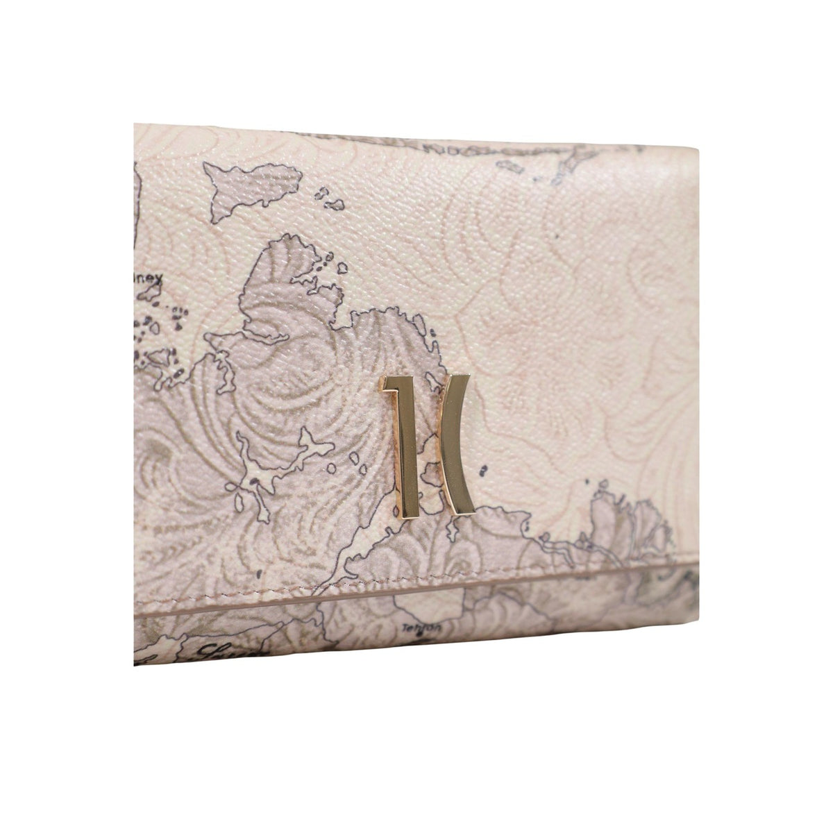 Portafoglio bifolder donna Alviero Martini Prima Classe – Portafoglio medio Country Geo tortora e pelle cioccolato.