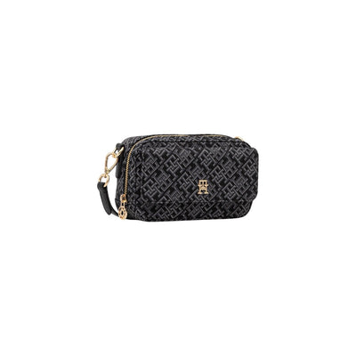 Tommy Hilfiger Borsa Donna Nero Cerniera Tasche Interne Esterne Poliestere Poliuretano Autunno Inverno AW0AW17682