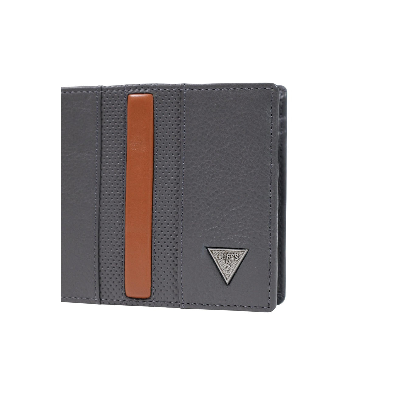 Portafoglio Zip Grigio Uomo Guess Torino; Dimensioni 13 x 9 x 2 cm. Realizzato in vera pelle con portamonete integrato. Logo metallico sul davanti e hardware argento, stile casual-business. Dettaglio 