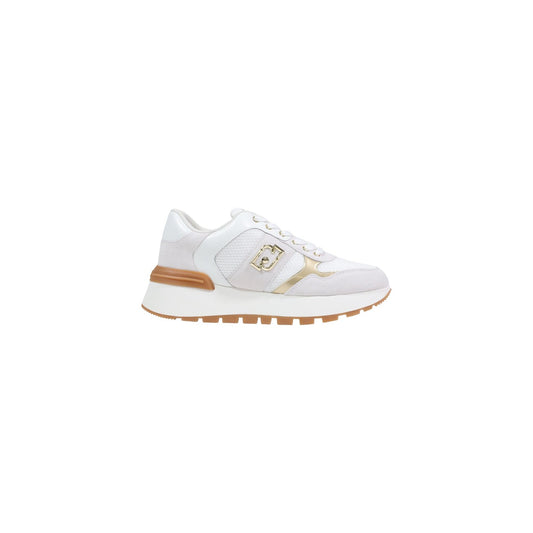 Sneakers Liu-Jo Amazing 43; Bianco, Mix Ecopelle e Suede. Suola flatform 4 cm, logo laterale metallico, traspirante. Calzata confortevole 4 stagioni.