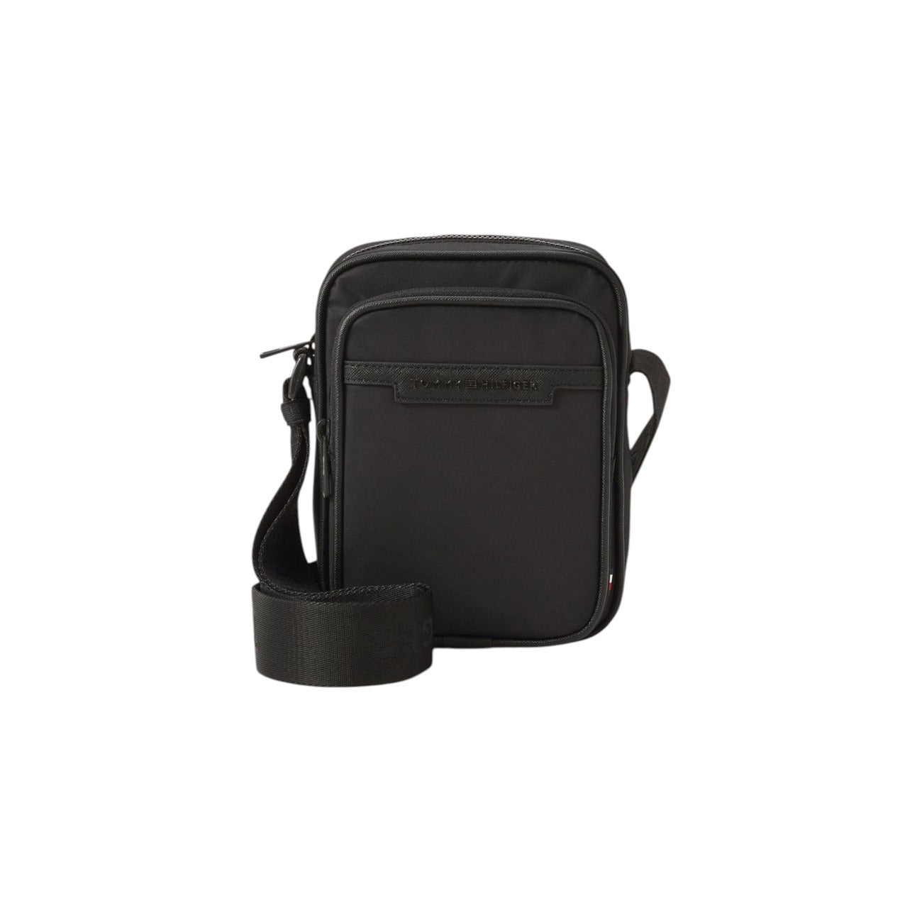Tommy Hilfiger Borsello Uomo Nero a Tracolla - Borsa Cerniera Tasche 15x20x9cm