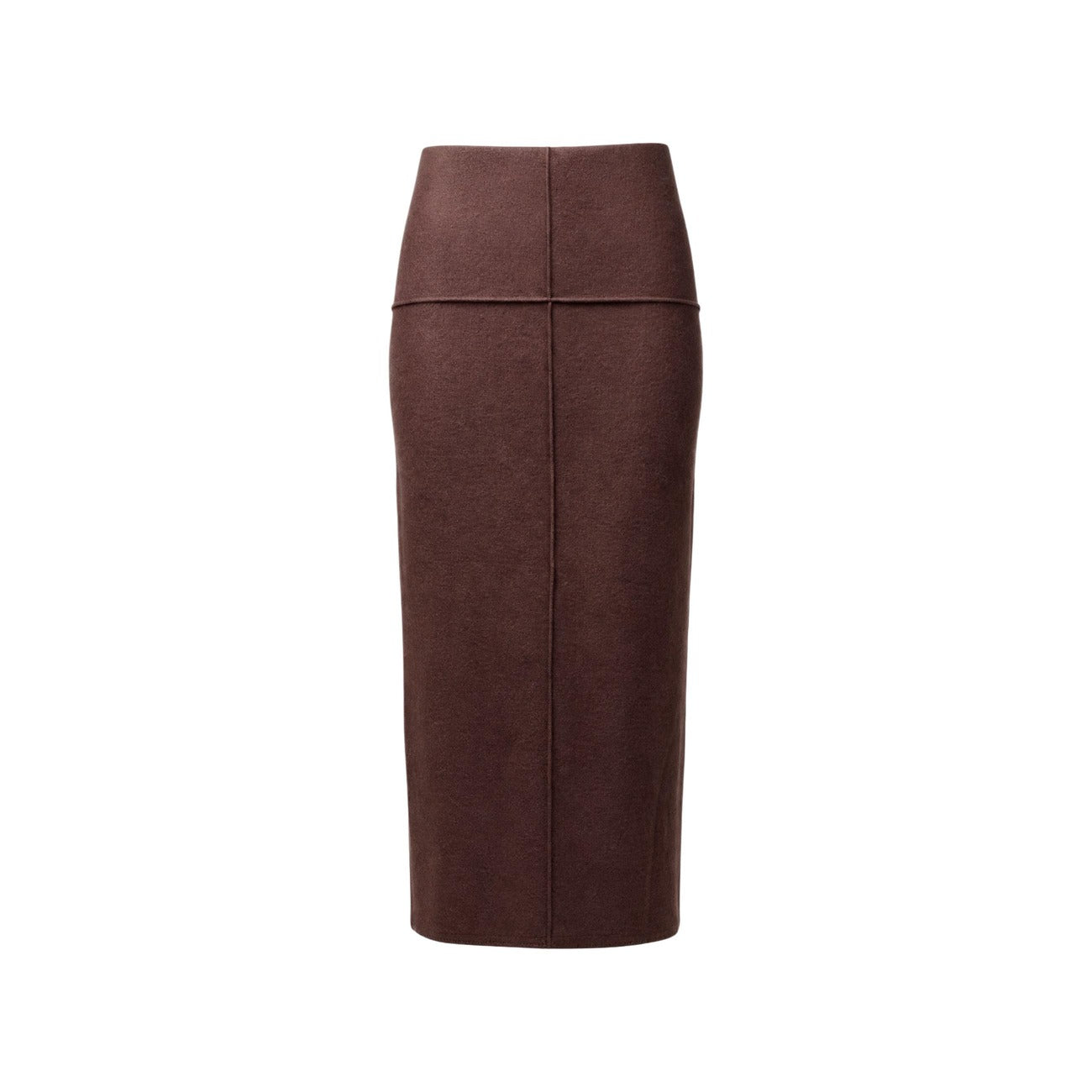 Gonna tubino Jacqueline de Yong marrone donna 15379970. Longuette da donna marrone a vita alta in poliestere riciclato e cotone, gonna midi aderente con spacco sul retro, pencil skirt elegante e casual mezza stagione.