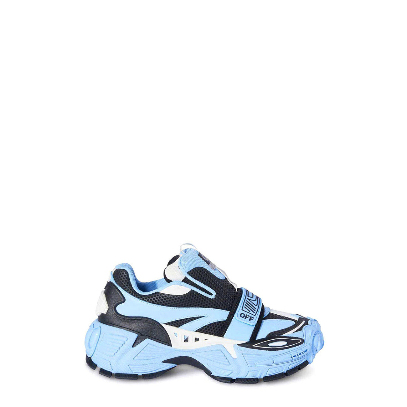 Off-white Sneakers Uomo Azzurre EBO_1462 - Scarpe Pelle 100% Streetwear