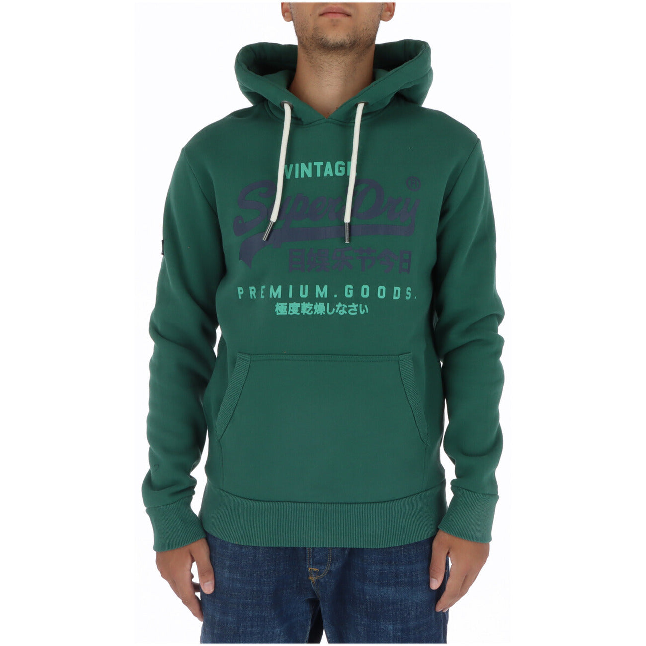 Superdry Felpa Uomo Arancione con Cappuccio Stampa Maniche Lunghe Tasche Anteriori in Cotone 84% Poliestere 16% Autunno/Inverno M2013126A