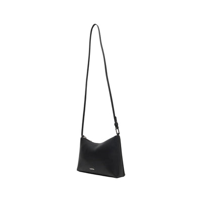 Calvin Klein Women's Black Handbag - Zippered Bag with Internal Pockets