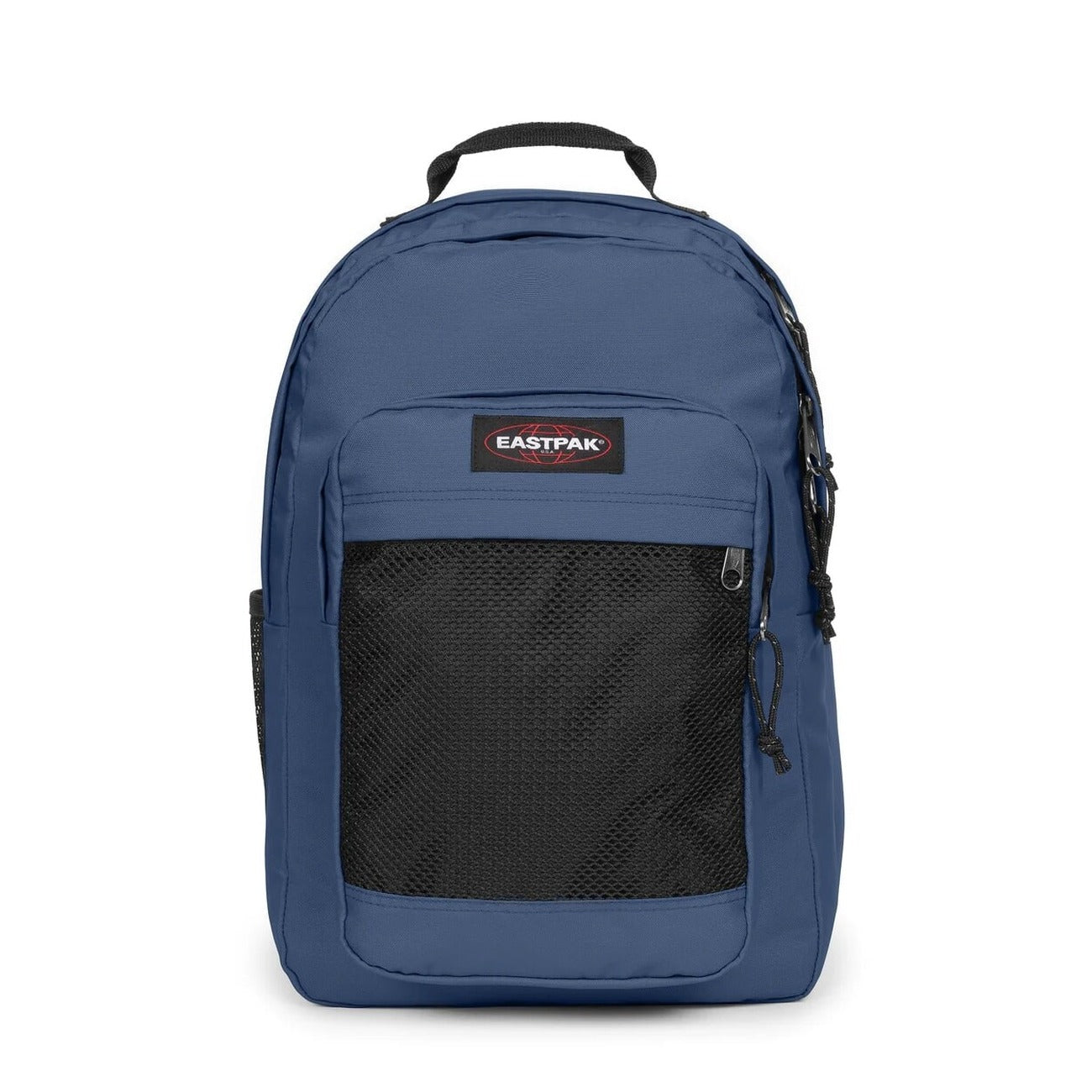 Zaino Eastpak Blu; Dimensioni 29x44x28 cm. Doppio comparto con apertura a U, tasca laptop 16 pollici e portaborraccia. Organizer integrato e schienale trapuntato, stile casual-studio