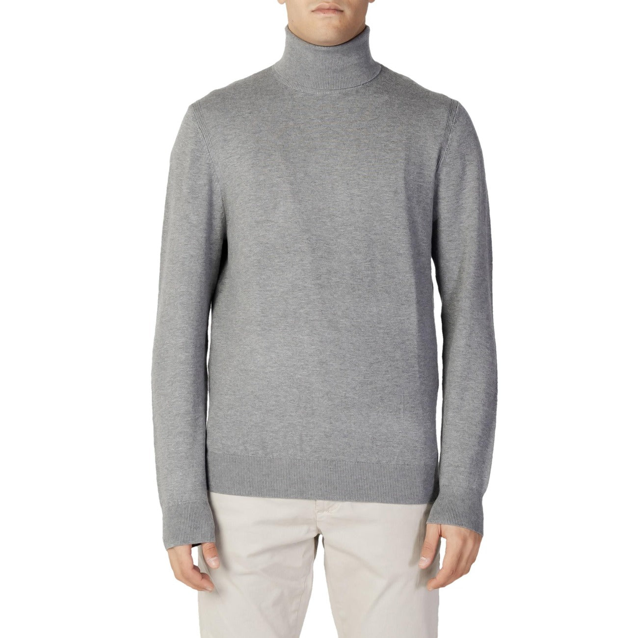 Diktat Maglia Uomo Blu Collo Alto Manica Lunga Cashmere Autunno Inverno DK37003