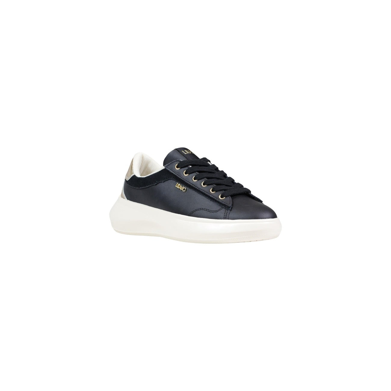 Sneakers Liu Jo donna nere con plateau - vista frontale
