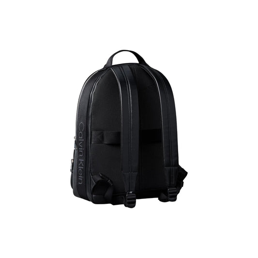 Zaino Calvin Klein uomo nero con cerniera - vista posteriore retro