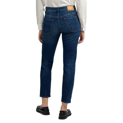 Replay Jeans Donna Blu con Zip e Bottone Tasche Anteriori e Posteriori - Jeans Cotone Elastan