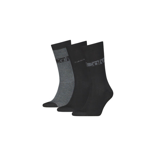 Calzini lunghi uomo Calvin Klein Jeans confezione regalo 3 paia – Set calze neri e beige CK 701241208.