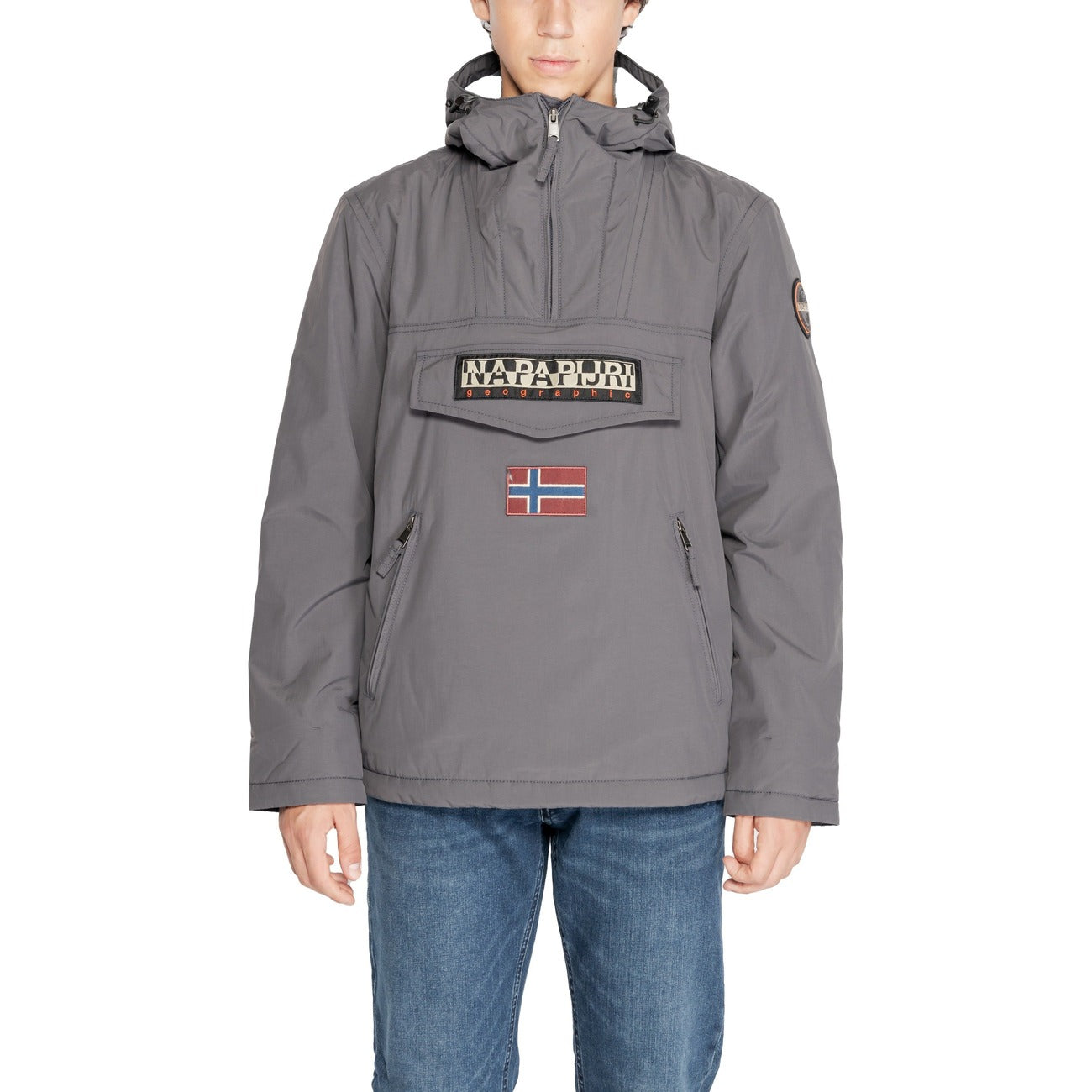 Napapijri Giacca Anorak Rainforest Uomo Grigia NP0A4GMD