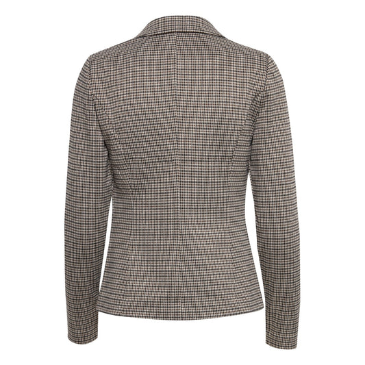 Ichi Giacca Donna Scacchi Bottoni Bavero Maniche Lunghe 70% Poliestere 28% Viscosa 2% Elastan Autunno/Inverno 20115716