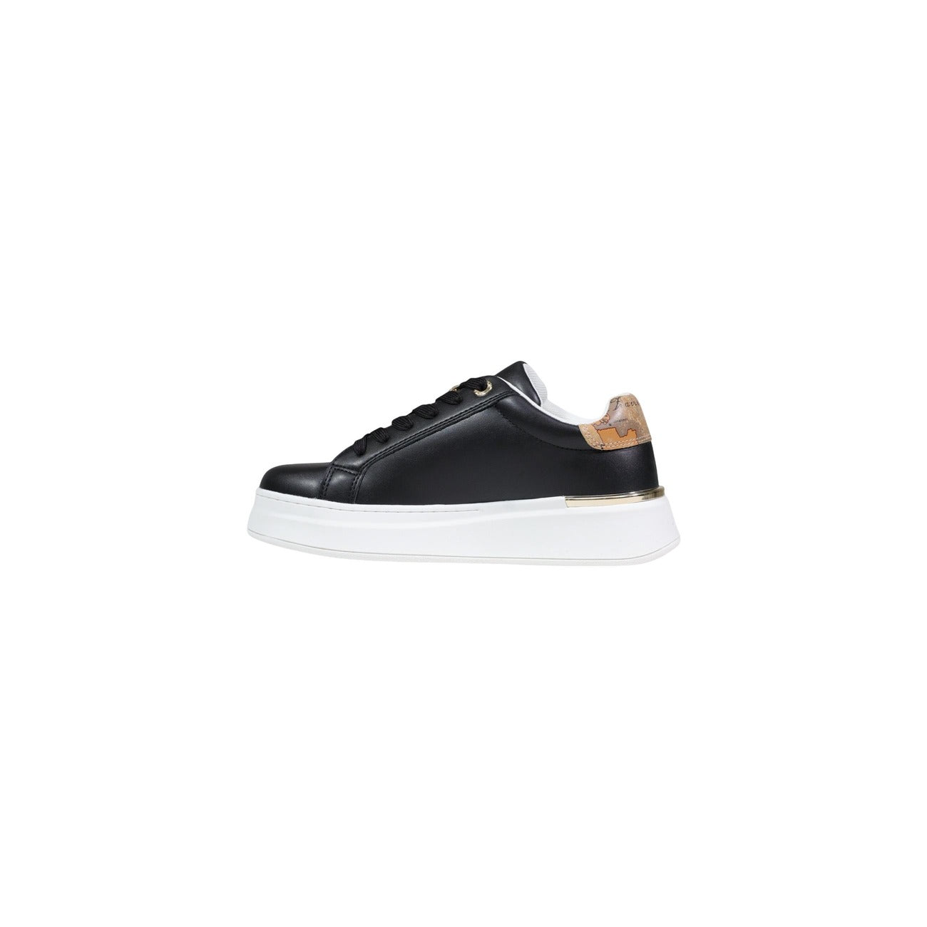 Alviero Martini Sneakers Mappa Geo; 100% poliuretano, suola spessa, dettagli metallici. L'iconica eleganza Prima Classe per il tuo stile quotidiano. Colore bianco. 