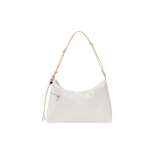 Borsa grande SS26; effetto pelle, logo goffrato, due tracolle intercambiabili. Tasche con zip, charm portacarte incluso, chiusura sicura. Stile versatile e capiente.