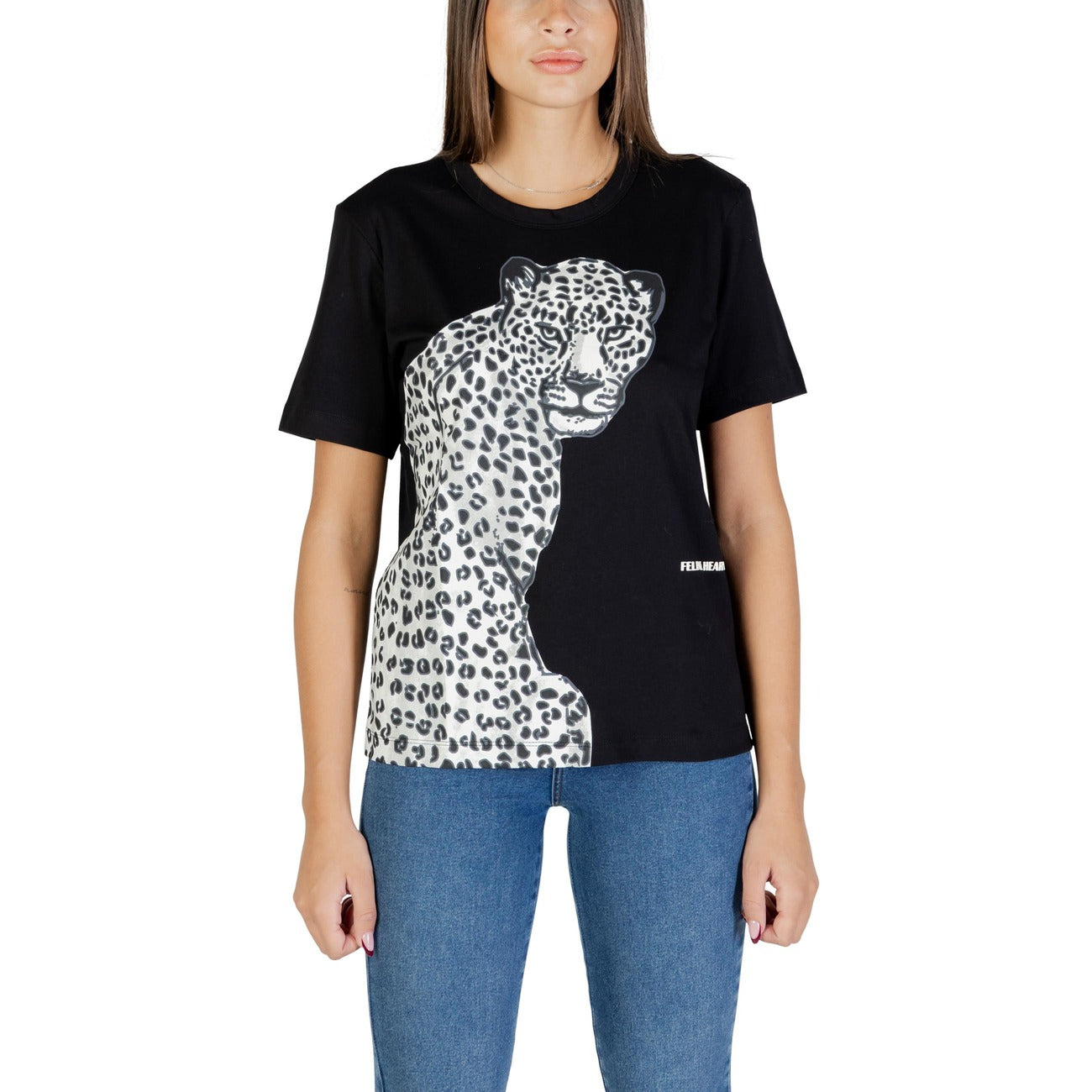 Colcci T-Shirt Donna Bianco Stampa Manica Corta Scollo Tondo Cotone 100% Autunno Inverno 034.01.06445