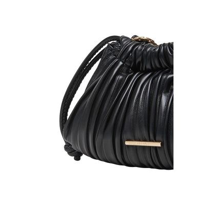 Calvin Klein Borsa Donna Nero Tracolla Lacci Tasca Interna Poliuretano 100% Autunno Inverno LV04F3077G