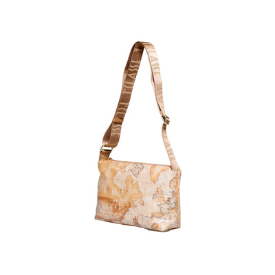 Borsa Tracolla Donna Alviero Martini Prima Classe Beige - Stampa Geo Iconica