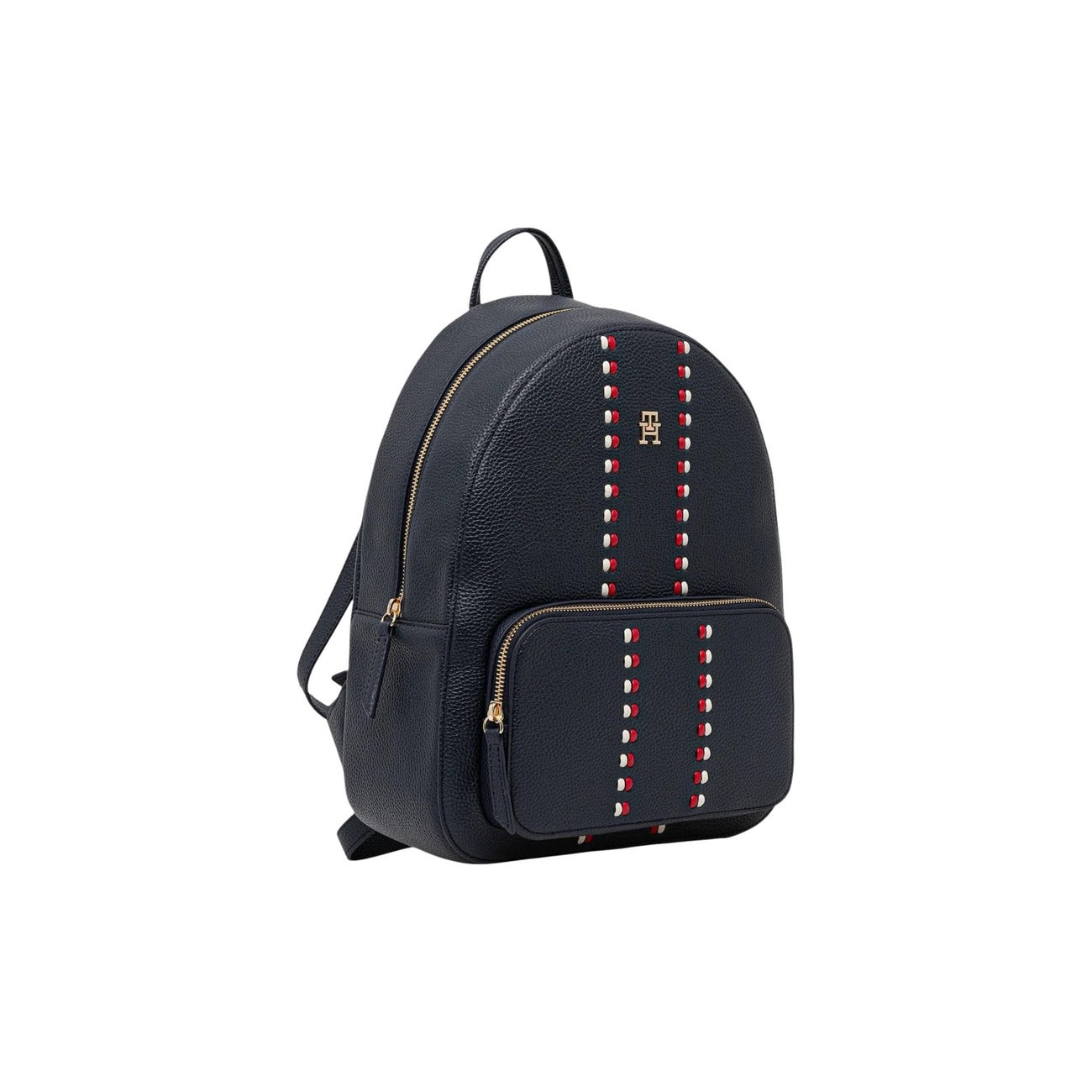 Zaino Tommy Hilfiger donna blu con cerniera - vista laterale
