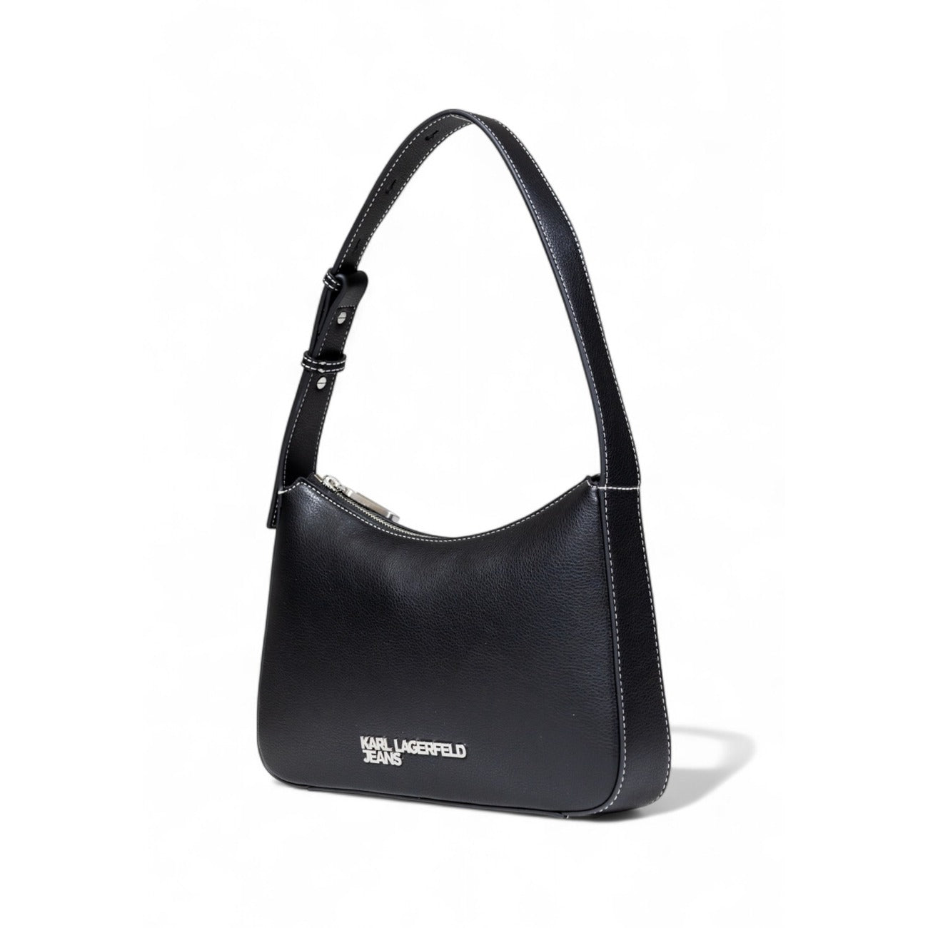 Karl Lagerfeld Jeans Borsa Donna Nera a Mano - Borsa Ecopelle Cerniera Tasche 17x29x5cm