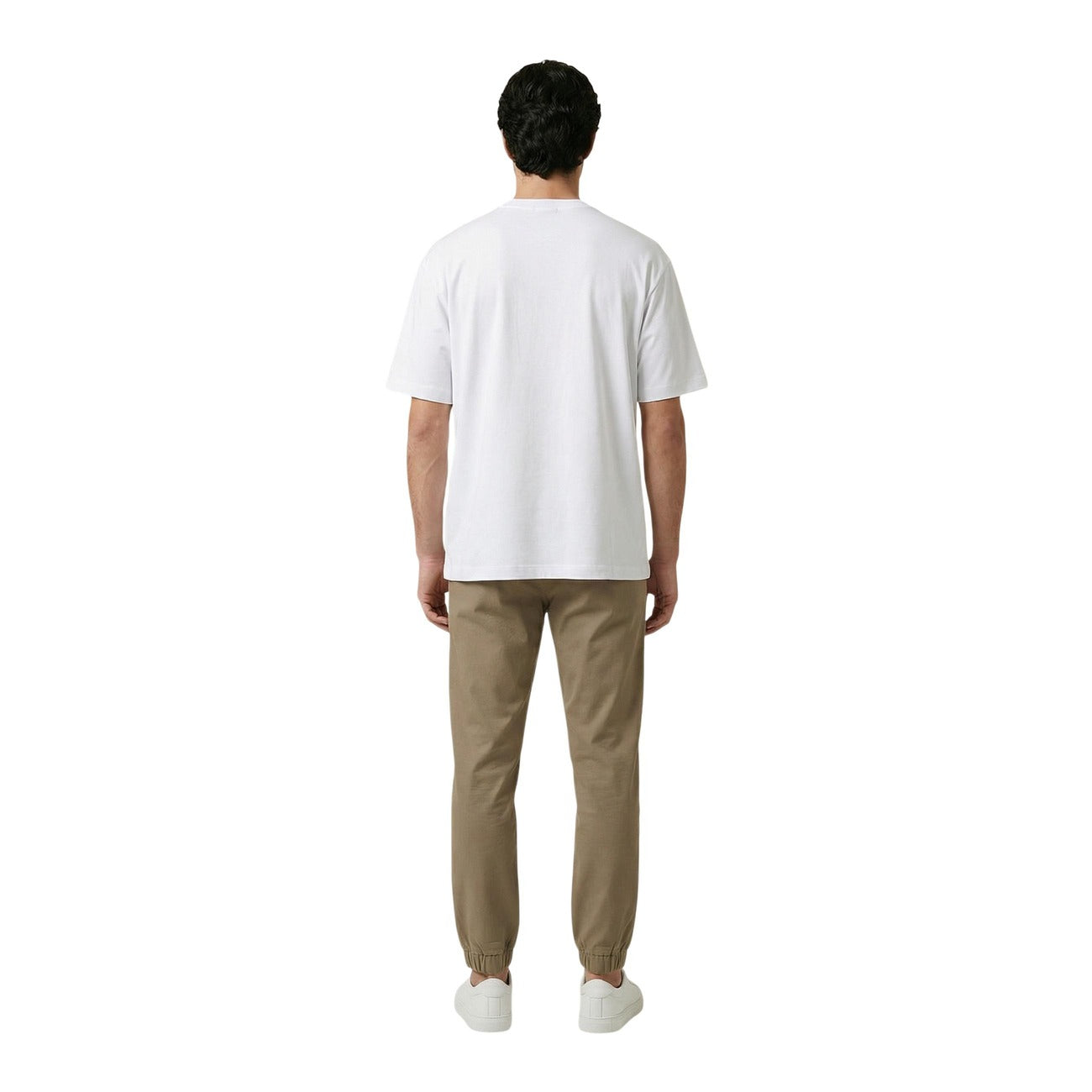 Gianni Lupo GL6010OD White Tee; 100% cotone, scollo tondo, maniche corte. La t-shirt bianca iconica e versatile della linea Primavera/Estate. Vista posteriore 