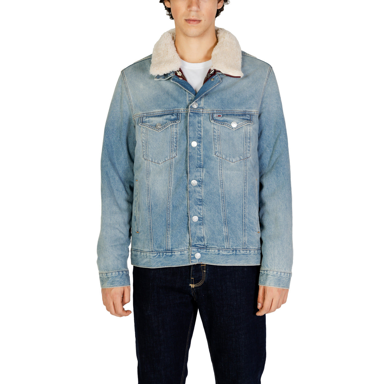 Tommy Hilfiger Giacca Jeans Uomo Azzurra DM0DM20432