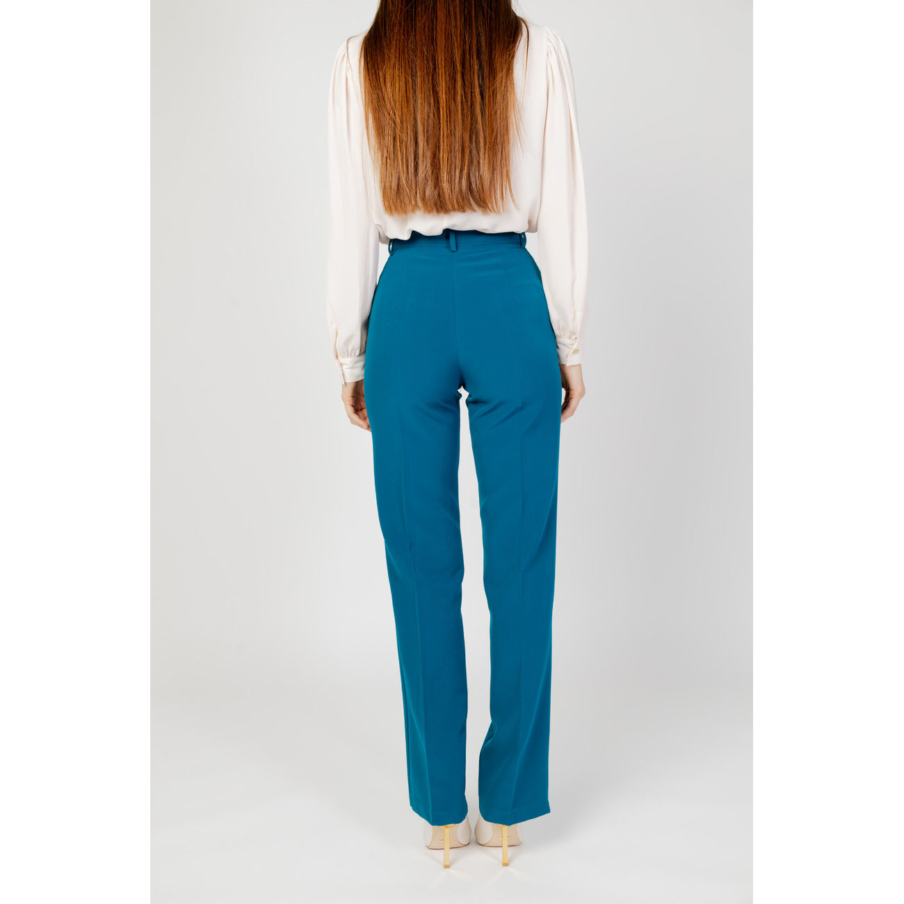 Hanny Deep Pantaloni Donna Verde Monocromo Cerniera 88% Altre Fibre 12% Lycra Primavera/Estate F876YBDP3423B