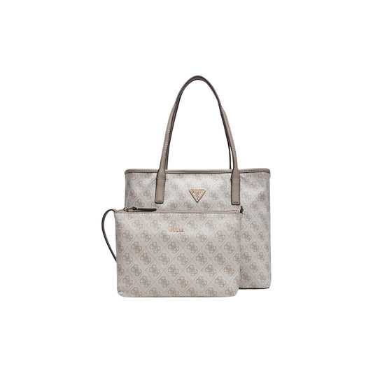 Borsa Guess donna grigia a spalla con pochette - vista frontale
