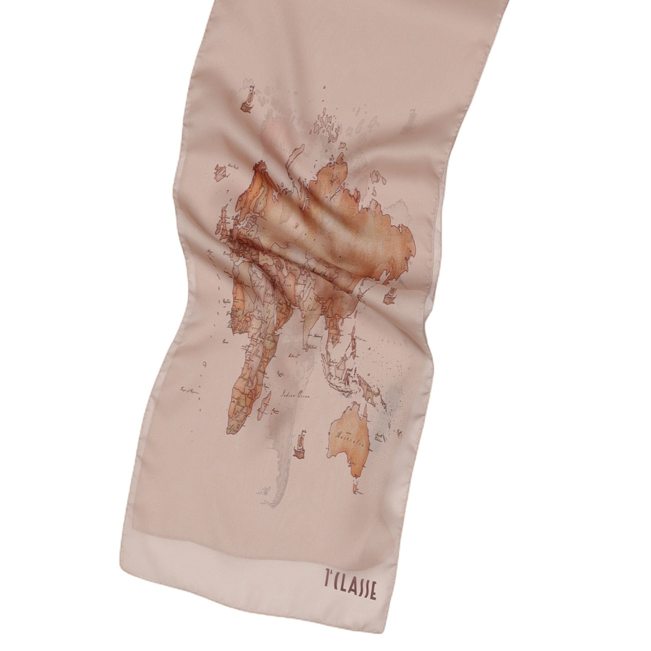 Alviero Martini S629 1825 Foulard; 100% poliestere, stampa Geo Classic. L'accessorio "must-have" per un tocco di classe distintivo in ogni stagione. Colore rosa dettaglio geo 